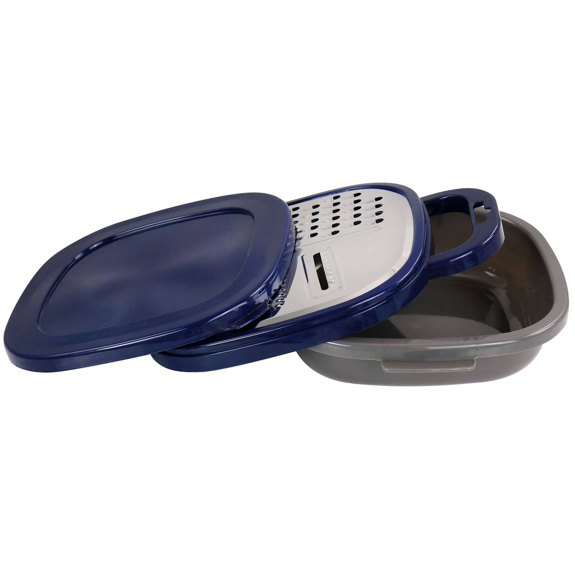 Oster® Bluemarine Navy Flat Grater & Container Set